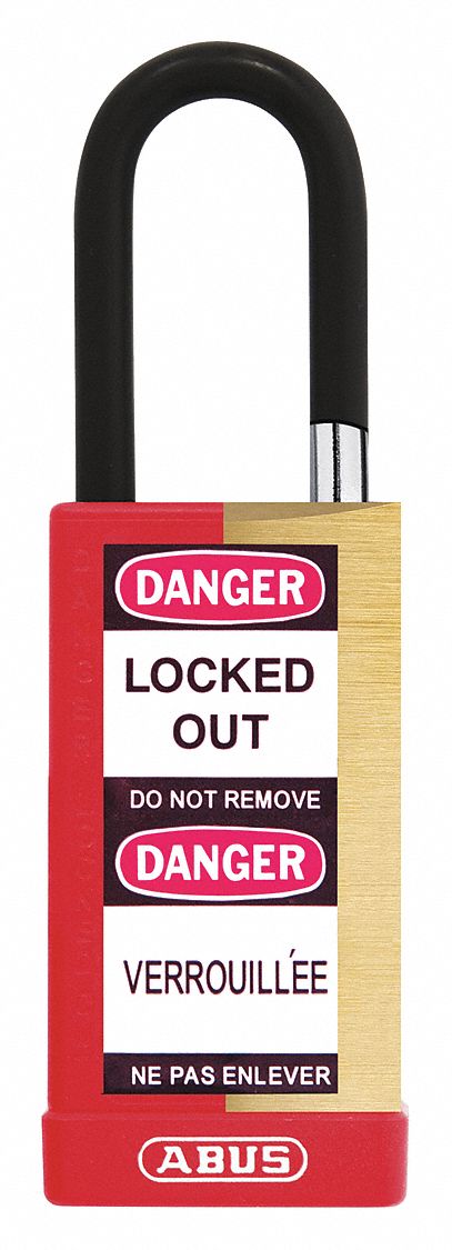 Keyed Padlock 3/4 W x 1-1/2 H Shackle