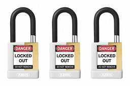 Keyed Padlock 3/4 W x1-1/2 H Shackle PK3