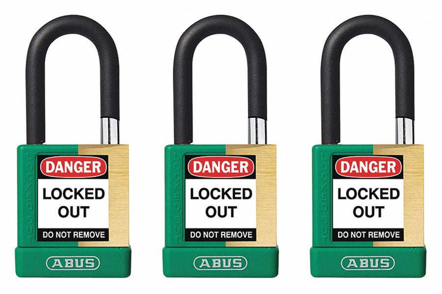 Keyed Padlock 3/4 W x1-1/2 H Shackle PK3