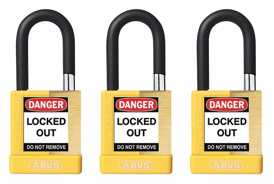 Keyed Padlock 3/4 W x1-1/2 H Shackle PK3