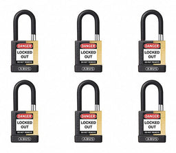 Keyed Padlock 3/4 W x1-1/2 H Shackle PK6