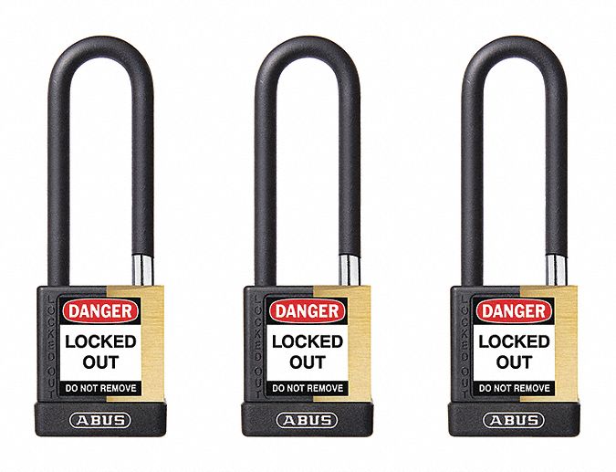 Keyed Padlock 3/4 W x 3 H Shackle PK3