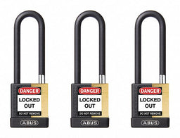 Keyed Padlock 3/4 W x 3 H Shackle PK3