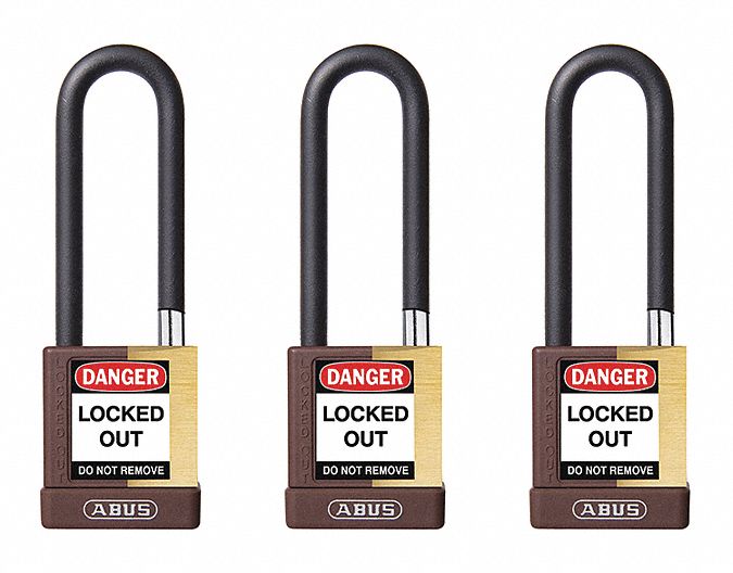Keyed Padlock 3/4 W x 3 H Shackle PK3