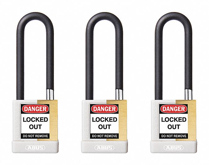 Keyed Padlock 3/4 W x 3 H Shackle PK3