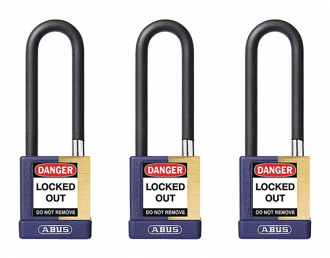 Keyed Padlock 3/4 W x 3 H Shackle PK3