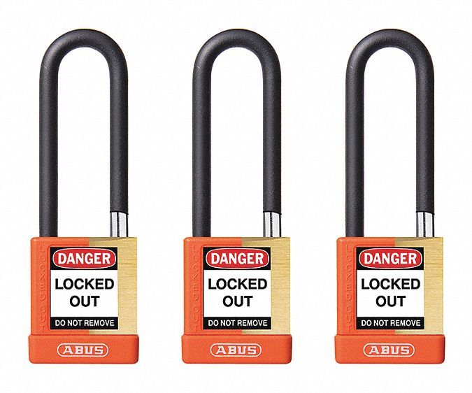 Keyed Padlock 3/4 W x 3 H Shackle PK3