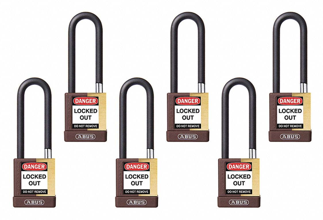 Keyed Padlock 3/4 W x 3 H Shackle PK6