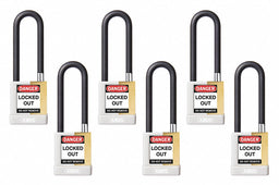 Keyed Padlock 3/4 W x 3 H Shackle PK6