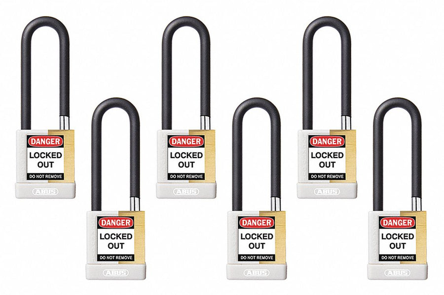 Keyed Padlock 3/4 W x 3 H Shackle PK6
