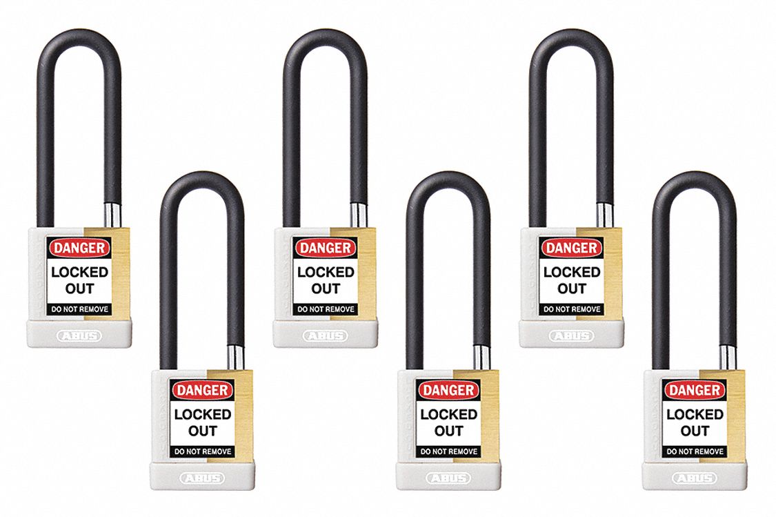 Keyed Padlock 3/4 W x 3 H Shackle PK6