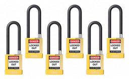 Keyed Padlock 3/4 W x 3 H Shackle PK6