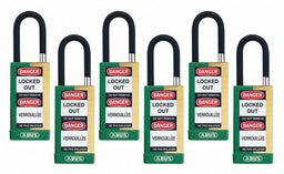 Keyed Padlock 3/4 W x1-1/2 H Shackle PK6