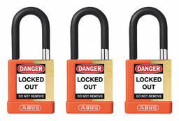 Keyed Padlock 3/4 W x1-1/2 H Shackle PK6