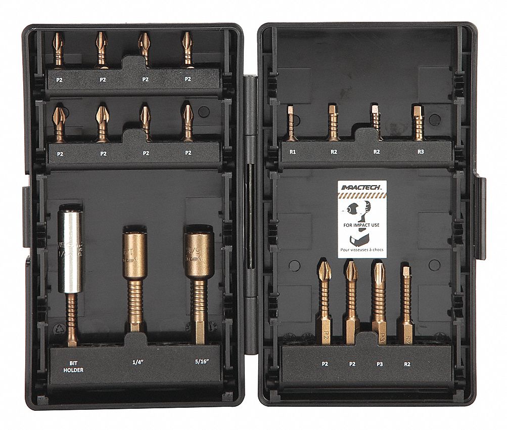 Screwdriver Bit Set 19 Pieces 1/4 Shank