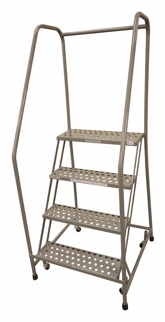 Rolling Ladder 70 in.H x 30 in.W 4 Steps