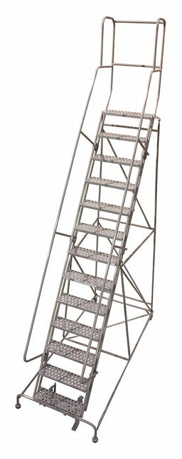 Rolling Ladder 172in.H x 42in.W 13 Steps