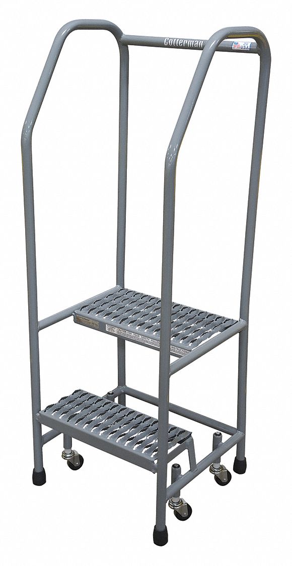 Rolling Ladder 50 in.H x 18 in.W 2 Steps