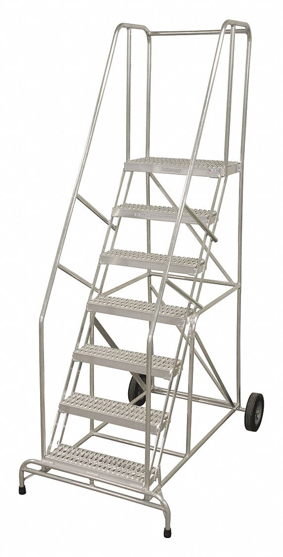 Wheelbarrow Ladder 90 in.H Aluminum Mill