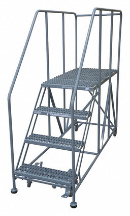 Rolling Work Platform 70 in.H 4 Steps