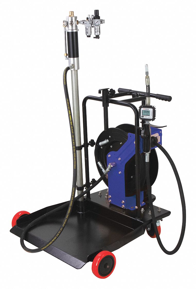 Oil Pump and Hose Reel Kit 55 gal.