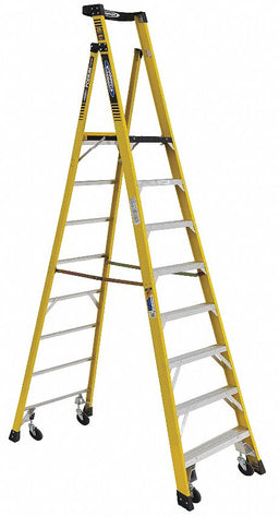 Podium Stepladder 8 ft Fiberglass 375 lb