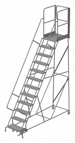 Rolling Ladder 12 Steps Cap. 450lb.