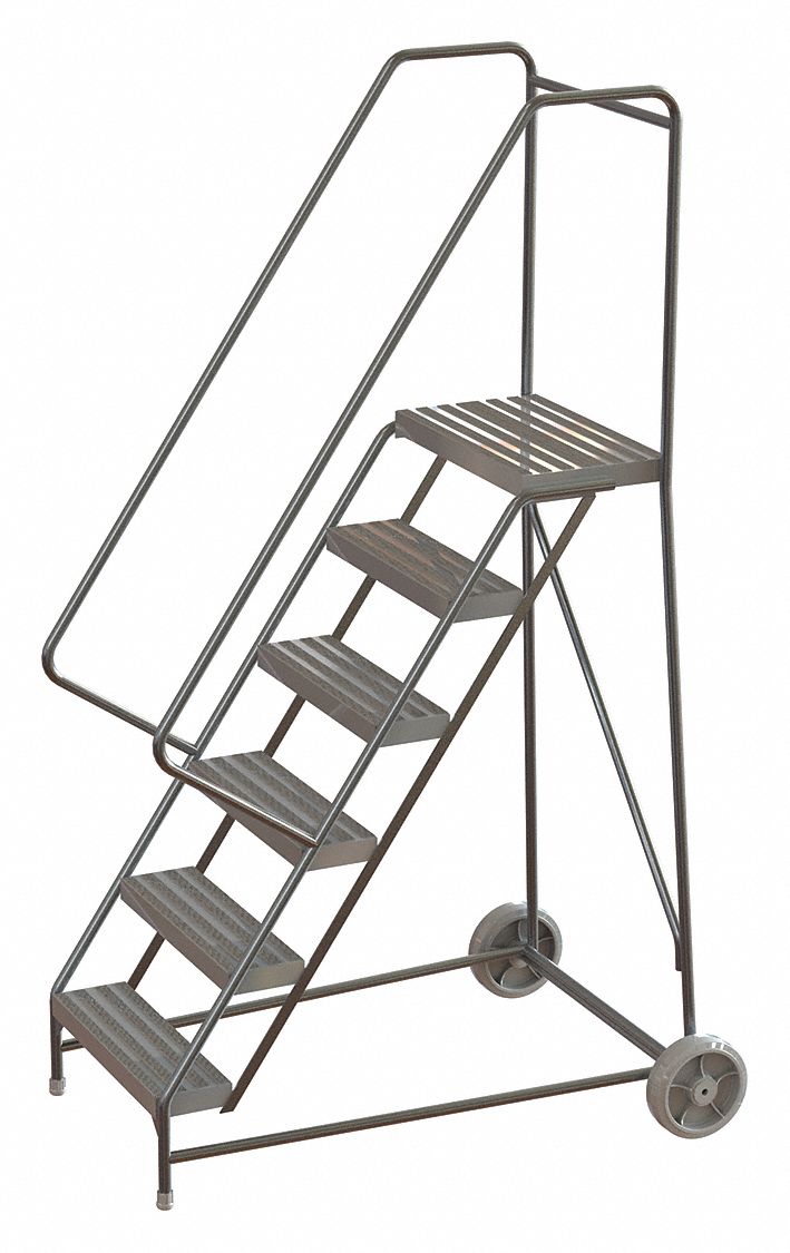 Wheelbarrow Ladder Alum. 6 Step 350 lb.