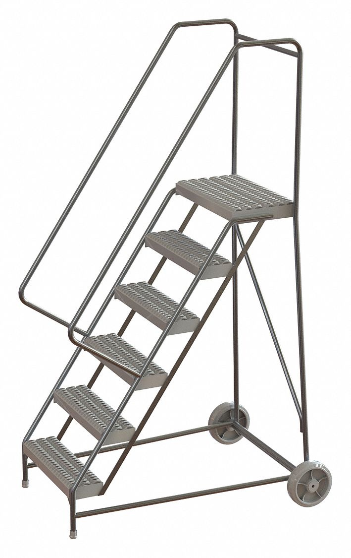 Wheelbarrow Ladder Alum. 6 Steps 350lb.