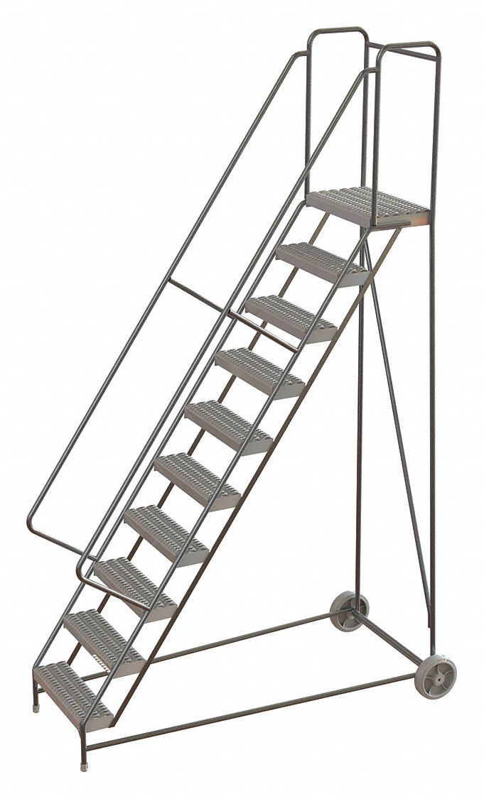 Wheelbarrow Ladder Alum. 10 Steps 350lb.