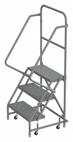 Rolling Ladder Steel 3 Steps 450lb.