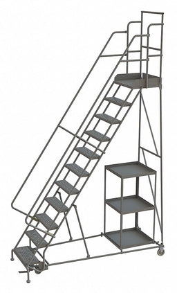 Stock Picking Rolling Ladder Cap.450 lb.