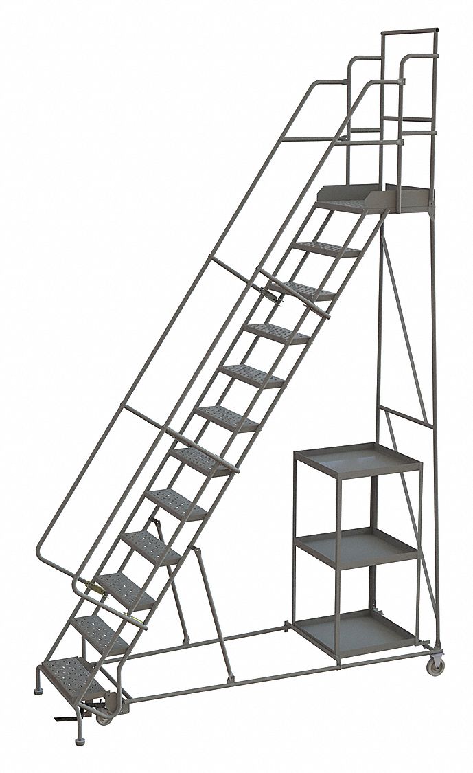 Stock Picking Rolling Ladder Cap 450lb.