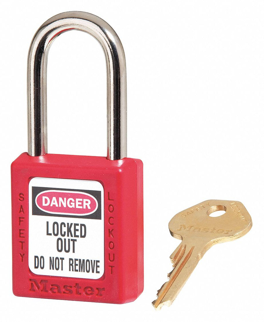 K7449 Lockout Padlock KD Red 1-3/4 H PK6