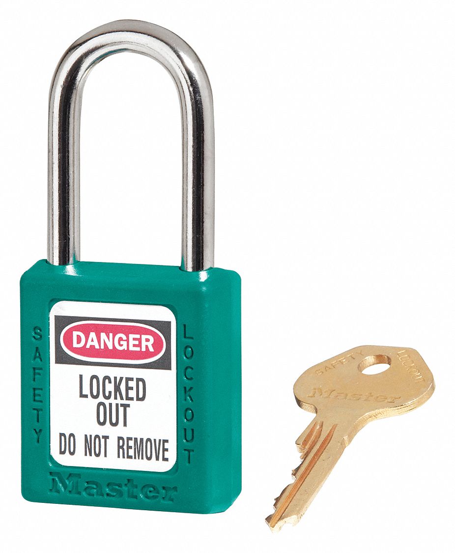 D1944 Lockout Padlock KA Teal 1-3/4 H