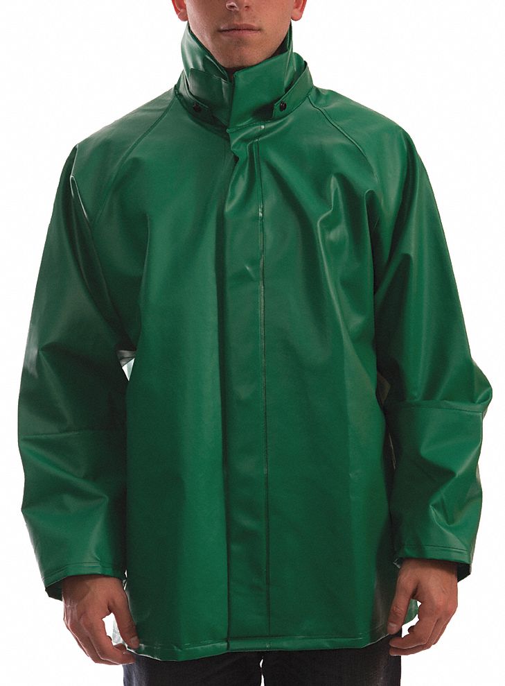 Flame Resistant Rain Jacket Green 4XL