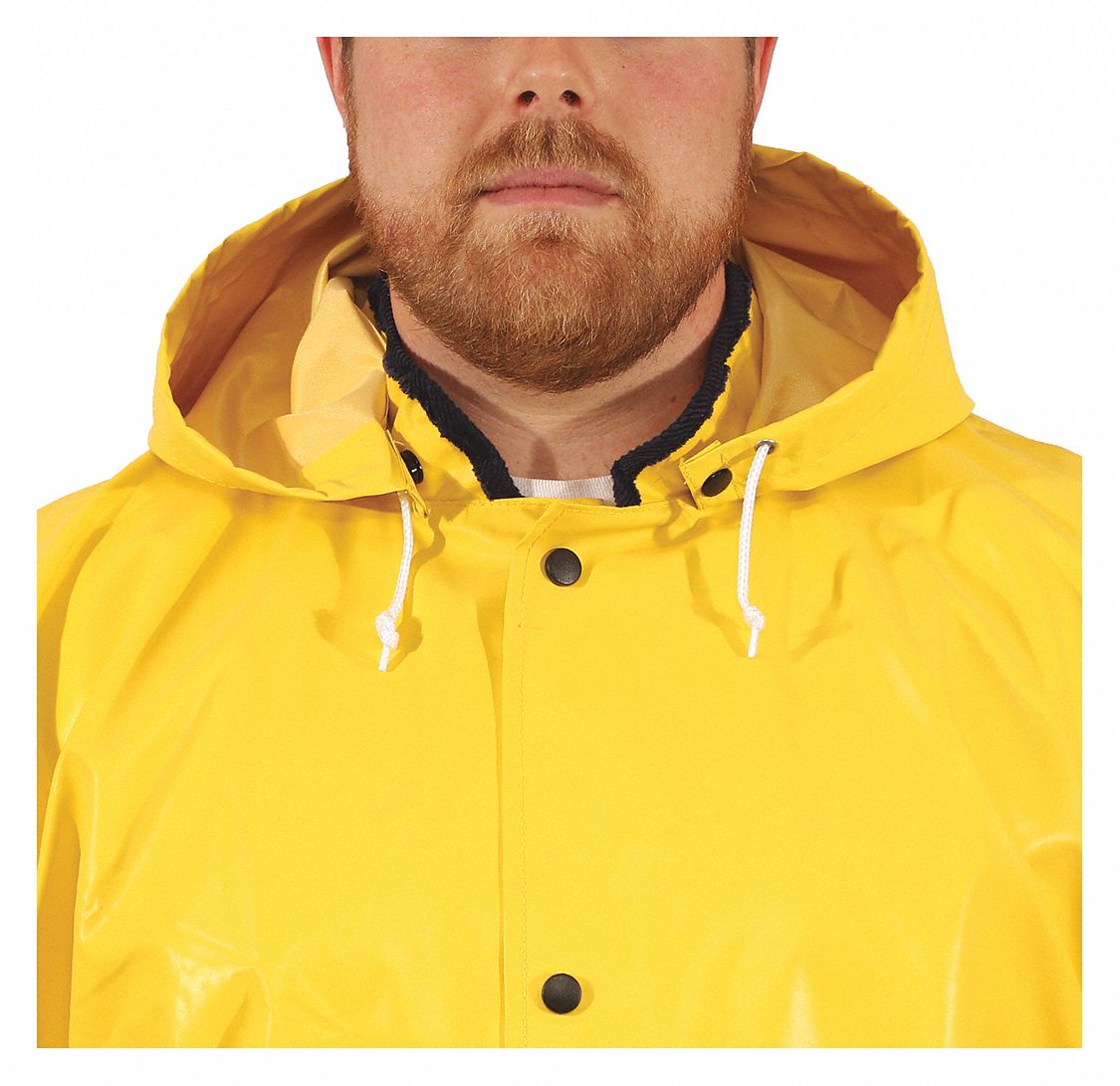 FR Rain Hood L Yellow Neoprene ASTMD6413