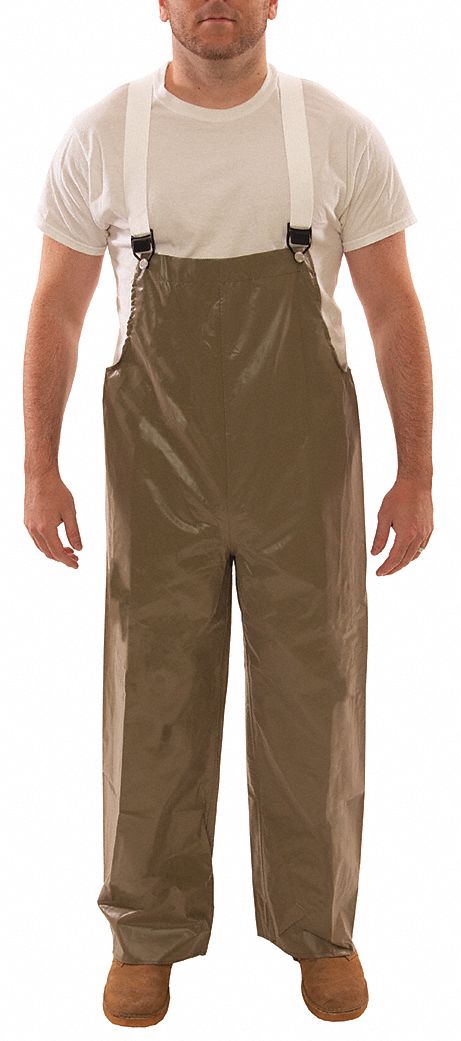 J4033 Flame Resistant Rain Bib Overall Tan 4XL