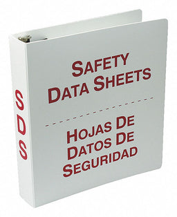 Binder Red/White 10-5/8 in W Bilingual