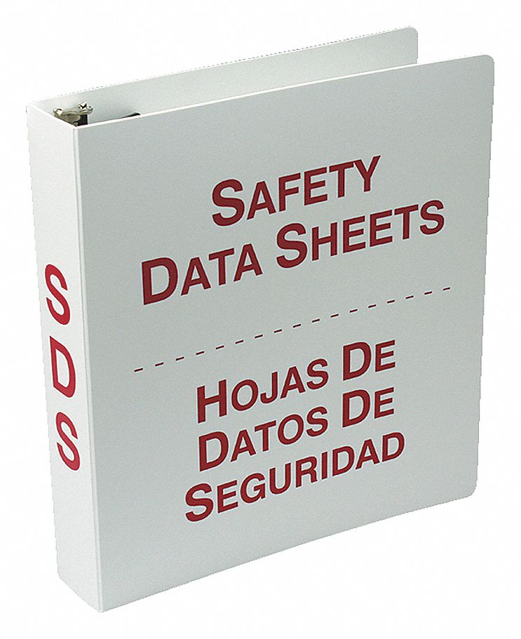 Binder Red/White 11-3/4 in W Bilingual
