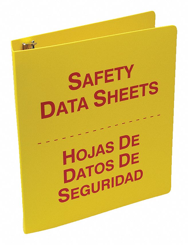 Binder Red/Yellow 12 in W Bilingual