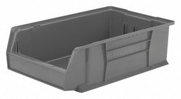 F9075 Super Size Bin Gray Plastic 6 in