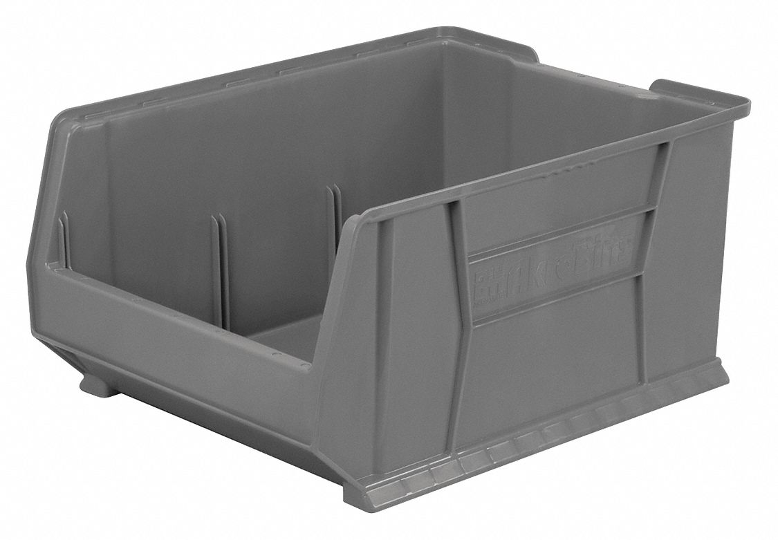 D5559 Super Size Bin Gray Plastic 12 in