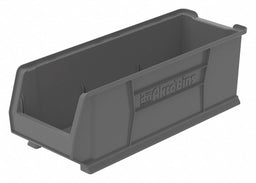 D5561 Super Size Bin Gray Plastic 10 in