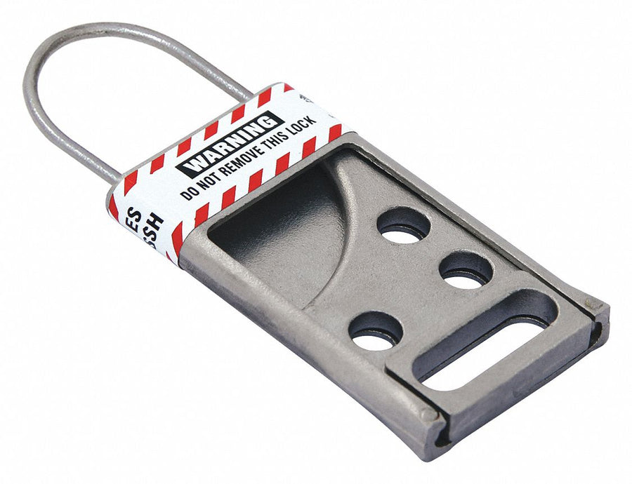 Lockout Hasp Silver 3-1/2 in L SS