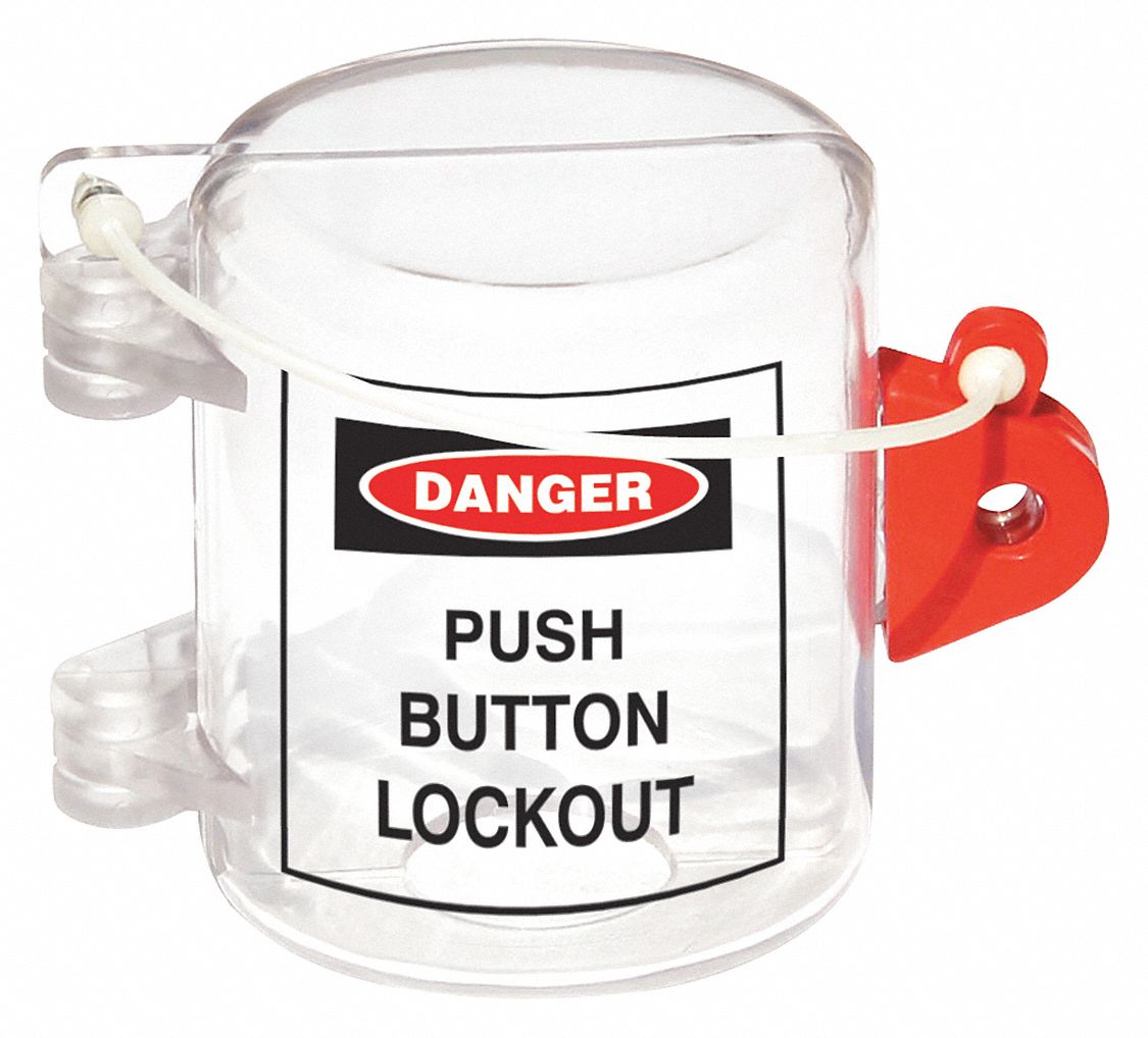 Push Button Lockout Clear 1/4 in.