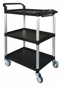 Media Cart 47 1/4 in H Black