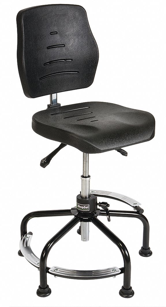 Drafting Chair 56 in H Black