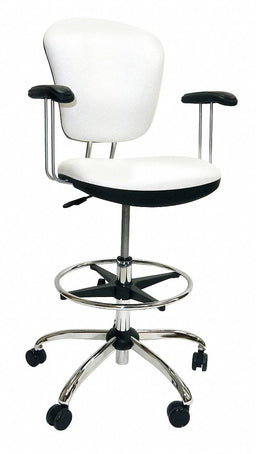Drafting Chair 41 in H Silver