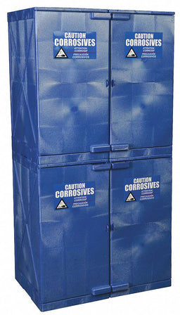 Corrosive Safety Cabinet 4 Doors Blue